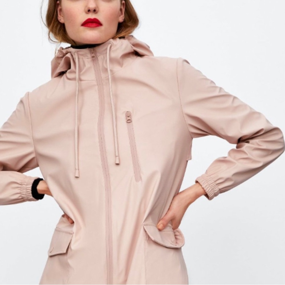 Zara rain jacket - LIKE NEW.